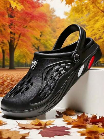 4-Season Unisex Sandals, Teens & Couples Casual Breathable Perforated Slippers, Outdoor Beach Aqua Shoes, Water Hiking Shoes, Rainy Day Drainage Comfortable Slippers, Versatile Use (Some Perforated Holes May Not Be Fully Punched Out)