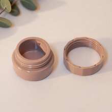 2 件 5 克可再填充化妆品罐，带盖空样品容器防漏瓶，适用于旅行化妆品面霜乳液磨砂膏指甲油固体化妆品