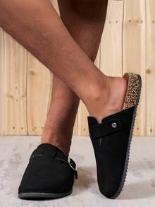 Men's Casual Slip-On Sandals - Retro Fashion Flat Indoor/Outdoor Slippers With Adjustable Strap, Non-Slip Design, Comfortable For All Seasons, Sturdy Construction, Available In Thermal Lined Autumn/Winter Version And Non-Lined All-Season Version