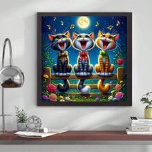 New 5D Diamond Painting DIY Kit, Frameless Canvas Diamond Art, Multi-Size, Colorful Mosaic Wall Decor Suitable For Living Room, Bedroom, Study, Halloween, Christmas, Holiday Party And Home Decor & Gift