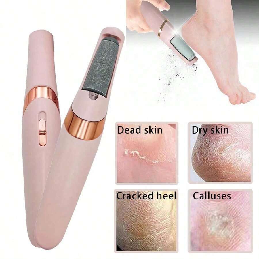 Remover Foot Skin Care , Pedicure Kit Pedicure Foot File Feet Dead Hard Cracked Dry Skin Pedicure -Mom Gifts Valentines Boyfriend Gifts Valentine Day Gifts Pink Cute Day Electronic Foot Files 300mAh