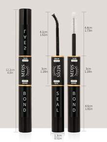 1pc Professional Eyelash Glue For False Lashes And Sealant Waterproof Clump Lash Glue 6ml, Strong Hold Long Lasting72 Hours Individual Lash Glue, Gentle Non-Irritating Latex Free Formaldehyde Free, For Home Use Black Clump Lash Glue Clear Lash Sealant 2 In 1 DIY False Eyelash Kit For Home Use - 黑色 - 查看 9