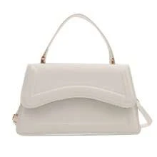Women Handbag Crossbody Shoulder Bag PU Synthetic Leather Elegant Chic Fashion - White - View 3
