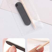 20-Pack Portable Nail Cleaning Kit, Black Double Sided Mini Nail File And Cuticle Stick Manicure Supplies Pedicure Tools Nail Supplies,Nail Supplies,Nail Tools,Nail Art Tools,Back To School,Nails,Nail Tools For Press On Nails - 黑色 - 查看 2