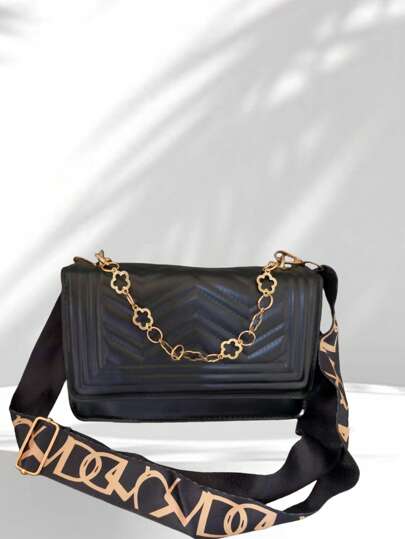 时尚单肩斜挎包，简约女包纯色斜挎包褶皱手提包单肩包石纹小方包手提包可拆卸肩带