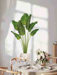 1/2pcs Multi-Size PVC Self-Adhesive Removable Wall Stickers, Minimalist Cactus, Potted Plants, Bird Of Paradise, Succulent Decor Stickers, Suitable For Bedroom, Living Room, Study, Dining Room, Bathroom, Home Wall Decor