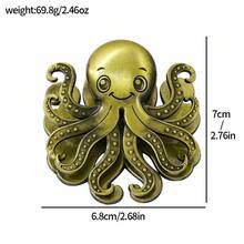 Semne de carte metalice vintage cu caracatiță, design 3D cu tentacule, clipsabile robuste, potrivite pentru lectură cu tematică oceanică și colecții artistice, puțină fericire pentru șoarecii de bibliotecă și iubitorii de caracatiță pentru a decora paginile cărții