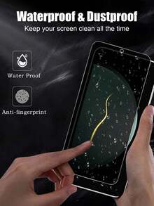 MSRI 适用于三星 Galaxy S20 FE、S21 FE、S23 FE、A02、A02S、A03、A03S、A04、A04S、A05、A15、A23、A24、A25、A31、A34、A35、A50、A50S、A54、A55、A72 系列的 1 片隐私钢化玻璃屏幕保护膜，日常防护，办公/居家隐私屏幕，防水防刮，手机配件 - 黑色 - 查看 4