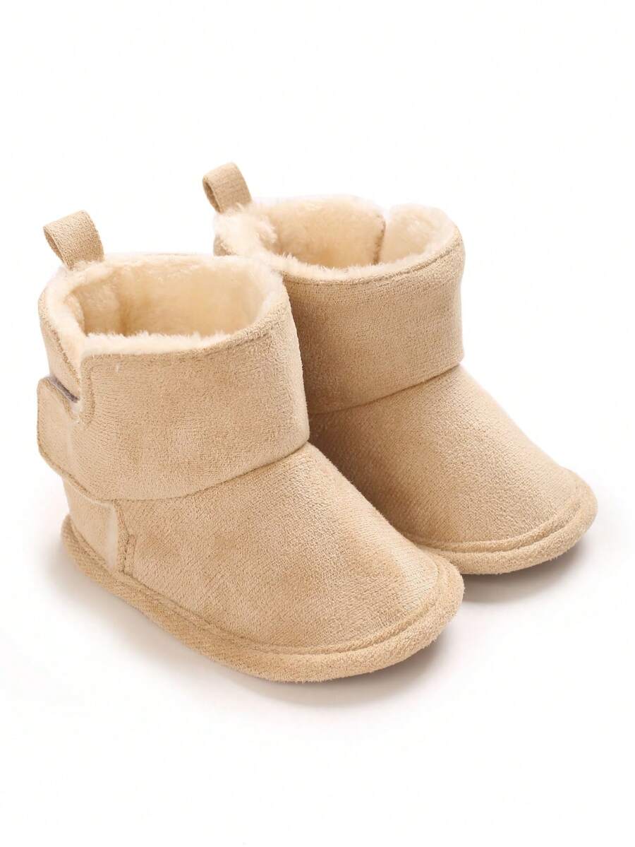 冬季新款婴儿鞋0-1岁幼儿软底雪地靴 - 杏色 - 查看 1