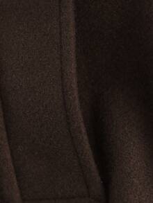 Áo khoác bomber nữ màu nâu mocha dáng rộng, cổ đứng, tay dài, kiểu dáng thường ngày, có túi và cúc phía trước, thích hợp cho mùa xuân và mùa thu. - Màu nâu  Mocha - Xem 9