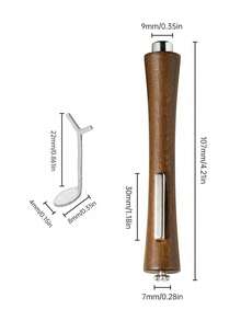 四合一猫眼凝胶美甲磁铁+Y型银色猫眼工具套装，多功能深棕色小腰艺术设计UV凝胶抛光花朵美甲工具磁铁，方便易握，适用于家庭沙龙美甲工具 - 彩色 - 查看 8