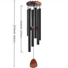 26" Deep Tone Aluminum Wind Chimes - Rich, Soothing Sounds For Outdoor Spaces - Perfect For Porch, Garden, Patio Decor, Ideal Gift For Mom, Grandma, Friends And Family, Easy To Hang, Durable, Weather-Resistant