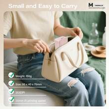 Marklife M1 Label Printer, M1 Portable Handheld Bluetooth Mini Label Printer, Includes Portable Wireless Connection, Provides Multiple Templates, Suitable For Smartphones, Easy To Use, Suitable For Office And Home Organization, USB Charging, Pink