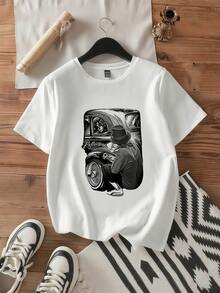 Gonzales Men's Reflections Lowrider Skull DGA Art T Shirtmbre_358_t1 - 白色 - 查看 2