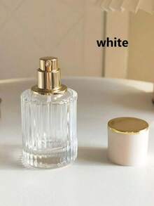 1pc100ml/50ml/30ml大容量便捷香水喷雾瓶高档化妆品分装瓶竖条纹螺口香水空瓶 - 彩色 - 查看 5
