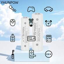 YHUNPOW - Rechargeable Ni-MH Batteries, 1.2V, AA 2500mAh/AAA 950mAh Options, Suitable For Remote Controls, Toy Cars, Game Controllers, And More - AAA - View 6