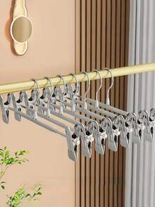 5/10/20件防滑裤架，裤架夹，裙架夹，家用多功能简约防滑衣架 - 彩色 - 查看 9