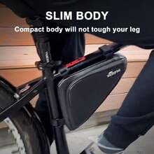 NDakter - Bolsa de almacenamiento para cuadro de bicicleta, 2 L, impermeable, bolsa triangular para bicicleta, paquete de ciclismo para teléfono, portafolios, llaves, herramientas, accesorios, bolsa - 1 - Ver 8