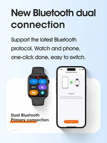 Microwear Ceasuri inteligente, ceas sport inteligent pentru femei cu ecran tactil de înaltă definiție, moduri sportive multiple, memento-uri, muzică, afișaj meteo, urmărire activitate, contor de pași și calorii, contor de pași, compatibil cu iPhone și Android