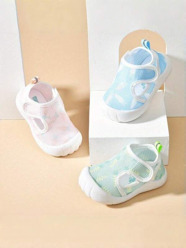 Baby Shoes Newborn Infant Boys Girls Prewalker Mesh Breathable Casual Shoes Indoor Non-Slip Walking Shoes Toddler Sneakers