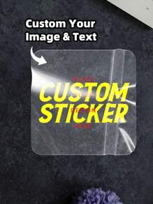 1~108Pcs Personalized Labels - Custom Stickers Square Stickers With Any Design Image Logo Text, Waterproof, PVC, Gift, Custom Thank You Labels Stickers Unique Ideal Gifts,For Her Friends,Son,Daughter,School Students,Christmas Stickers,Independence Day Stickers,Thanksgiving Stickers, Easter Stickers,Festive Calendar - Transparent - View 19