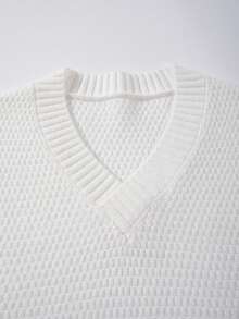 Maglia smanicata casual e ampia, traspirante e confortevole, colore unito minimalista, adatta per primavera, autunno e inverno, moda di strada unisex