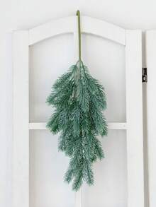 1 pièce/25 pièces 28 têtes 63 cm Branches artificielles de pin à aiguilles vertes. Accessoires d'aiguilles de pin artificiels pour plantes suspendues à l'extérieur. Plante factice pour décoration de Noël intérieure et extérieure, décoration de pièce, mariage, vase, salle à manger, chambre à coucher