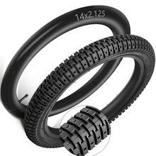 GLDYTIMES 14 英寸自行车内胎，14x2.125/2.4 内胎，带 Schrader 气门嘴，适合电动滑板车和电动自行车轮胎，可替换尺寸 14x1.90 14x1.95 14x2.0 14x2.10 14x2.125 14x2.4 轮胎