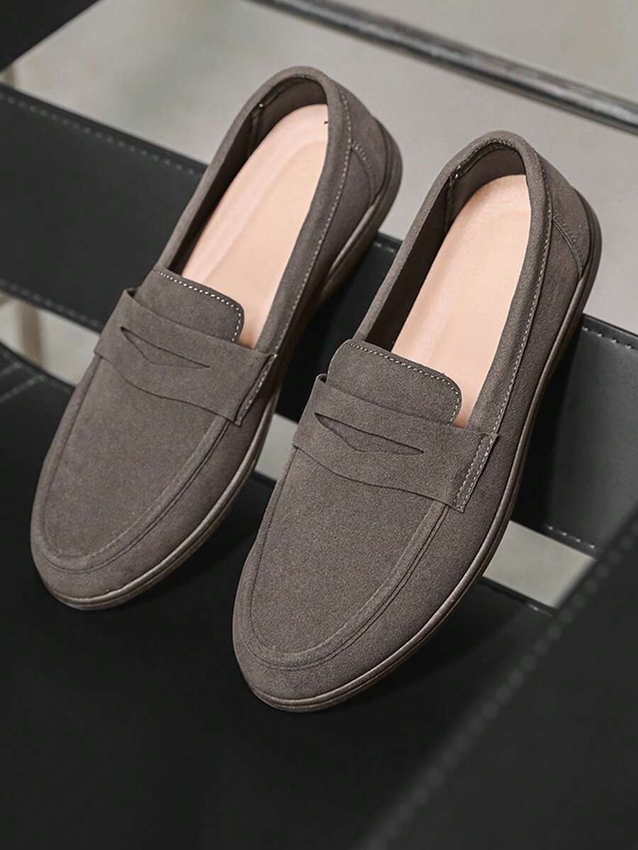 Klasyczne, minimalistyczne mokasyny męskie, lekkie, oddychające, wygodne, antypoślizgowe, trwałe, odpowiednie na ślub pana młodego, na nieformalne i formalne okazje