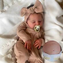 Realistic Reborn Baby Dolls 19 Inch Realistic Toddler Doll Sleeping Real Life Newborn Baby Dolls That Look Real Lifelike Baby Dolls Soft Vinyl Body