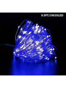 1PC LED Battery Box Copper Light String, Battery Powered, Suitable For Parties, Birthdays, Valentine's Day, Weddings, Anniversaries, Halloween, Christmas, Easter Decorative Atmosphere LED Light String Christmas Decoration XMAS Decor Christmas Tree Gift Decor Thanksgiving Wedding Home Decor Home Decor Fall Decor Autumn Decor Birthday Decorations For Gifts Party Supplies Indoor Outdoor Garden Holiday Festival Decor Halloween Decor Wall Decor Halloween Ornaments