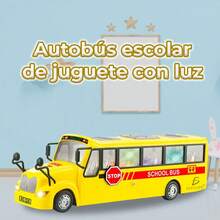 Juguete de camión de autobús escolar grande - Blanco - Ver 5