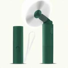 Quạt mini cầm tay gấp gọn di động, sạc USB, điều chỉnh 2 tốc độ, quạt cá nhân cầm tay gấp gọn làm mát lông mi, quạt cầm tay di động dùng ngoài trời mùa hè, phù hợp cho nữ, du lịch, cắm trại và làm mát ngoài trời, dung lượng pin 800mAh - Cầm tay - Xem 12