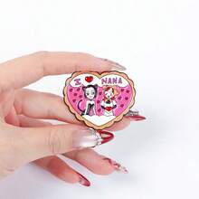 1 件/套 NANA 卡通女孩胸针、万圣节徽章、服装背包装饰、配饰、金属翻领别针、包徽章、朋友礼物衣服别针有趣可爱的教师礼物万圣节配饰教师节珠宝服装配饰包饰办公室配饰圣诞节 - 彩色 - 查看 9
