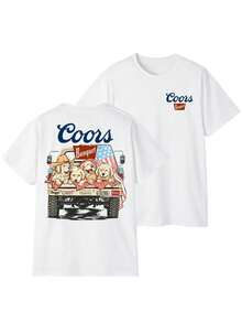 Our Store Offers Versatile Prints For Single Wear. You Can Come In And Take A Look At The You Can Come In And Take A  Men's Casual Round Neck Short Sleeved Pure Halloween Dogs Beer Coors Banquet \ T-Shirt, Beer, Dog Tee , 1 Piece And Comfortable Cotton Top For Outdoor Use In Spring, Summer, Autumn,MenSoft Graphic Simple Top, Everyday T-Shirtern Daily Wear ShirtNew Autumn TopsHalloweenSoft T-Shirt Regular Fit Shirt, & Christmas Thanksgiving Day Valentine's Pride Father's Easter Mother's New Year Spring Festival, Printed Sleeve They Are Excellent Gifts T-Shirts Feature, Youthful Fashionable Design, Tees Men, Women, Back To School College Essential Men Fall Clothes A - trắng - Xem 5