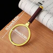 1pc High Definition Handheld Magnifier, High Magnification, Focusing Lens, Reading & Decorative Magnifier - Multicolor - View 9