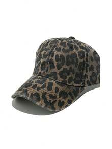 1pc Fashion Leopard Print Baseball Cap, Versatile Sun Hat For Women, Spring/Summer