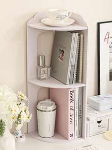 1 件转角书桌收纳架，垂直床边储物架，多功能宿舍角落架，稳定的床头柜架