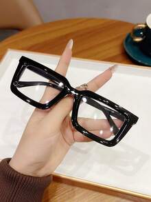 1pc Unisex Geometric Fashionable Personalized Party Eyeglasses, Suitable For Beach, Outdoor, Photography