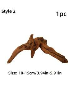 Decoración de arrecife de coral de madera a la deriva natural para acuario, rama para trepar de reptiles, accesorios para hábitat de tortugas, ornamentos de paisaje de madera realista para pecera, decoraciones para contenedores de vidrio, diseño de madera rústica única para decoración de acuario