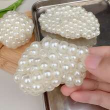 Quả bóng giảm căng thẳng ngọc trai thủ công, lý tưởng cho học sinh và nhân viên văn phòng, món quà hoàn hảo cho Giáng sinh, Lễ Tạ ơn, Sinh nhật và Tốt nghiệp, đồ chơi tuyệt vời cho trẻ em và người lớn, đồ chơi Fidget - trắng - Xem 10