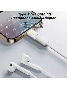 Type C To Lightning Audio Adapter USB C Male To Lightning Female Earphone Headphone Converter - Multicolor - View 2