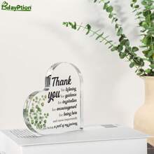 Placa acrílica para decoración de escritorio, adecuada como regalo para mujeres y hombres, Día del Jefe, Apreciación de fin de año para maestros/directores, Navidad para compañeros de trabajo/jefe/supervisor/mentor/gerente/secretaria