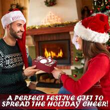 Yalikop 16 Pcs Photo Frame Ornaments - Wooden Picture Frame Tree Decoration - Xmas Keepsakes Party Decorations, Winter Holiday Gifts (Light Ball)2687