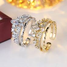 1pc Delicate Minimalist Five-Pointed Star Open Ring, Suitable For Everyday Wear, Fits Index Finger - Ring - View 14