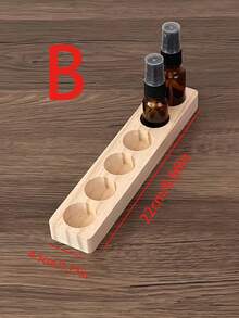 1 pieza Estante de madera para exhibir aceites esenciales, organizador de esmalte de uñas, estante de almacenamiento de maquillaje, soporte liviano de lujo para aceites de 15ML, estante de exhibición de varios niveles para el escritorio, estante para esmalte de uñas, estante para macetas de plantas suculentas, organizador decorativo