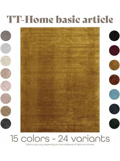 TT Home Vloerkleed Living Room, Short Pile, Plain, Moderne Washable, Colour:Cream, Size: 160 220 Cm view 7