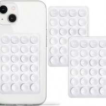 3pcs Multi-Functional Double-Sided Silicone Suction Cup Phone Holder, Providing Strong Double-Sided Suction And Grip, Anti-Slip And Strong Adhesion, Car Electronics Accessories, Car Phone Mount Compatible With IPhone, Android Phone, Gift For Birthday, Family, Friends Phone Stand, Phone Accessories