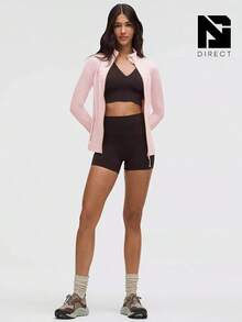 Lululemon Define Jacket Nulu Women's Lightweight, Full Zip Running Track Jacket-For Yoga Gym Running-Sweat-Wicking-Yoga-All Seasons Sport-Spring/Summer-Autumn/Winter-Mother's Day Gifts-Father's Day Gift - Blissful Pink - 查看 2