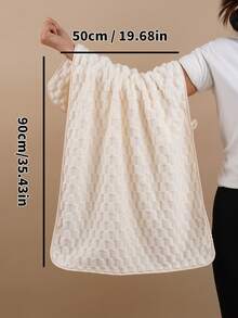 3/2/1件（小号）轻盈珊瑚绒纯色菠萝图案便捷毛巾或浴巾，珊瑚绒超柔软吸水速干毛巾，适用于浴室、酒店、健身房、旅行、送礼、沙龙、运动、户外、海滩、学校、返校季、旅行配件、家居用品 - 美國杏 - 查看 8